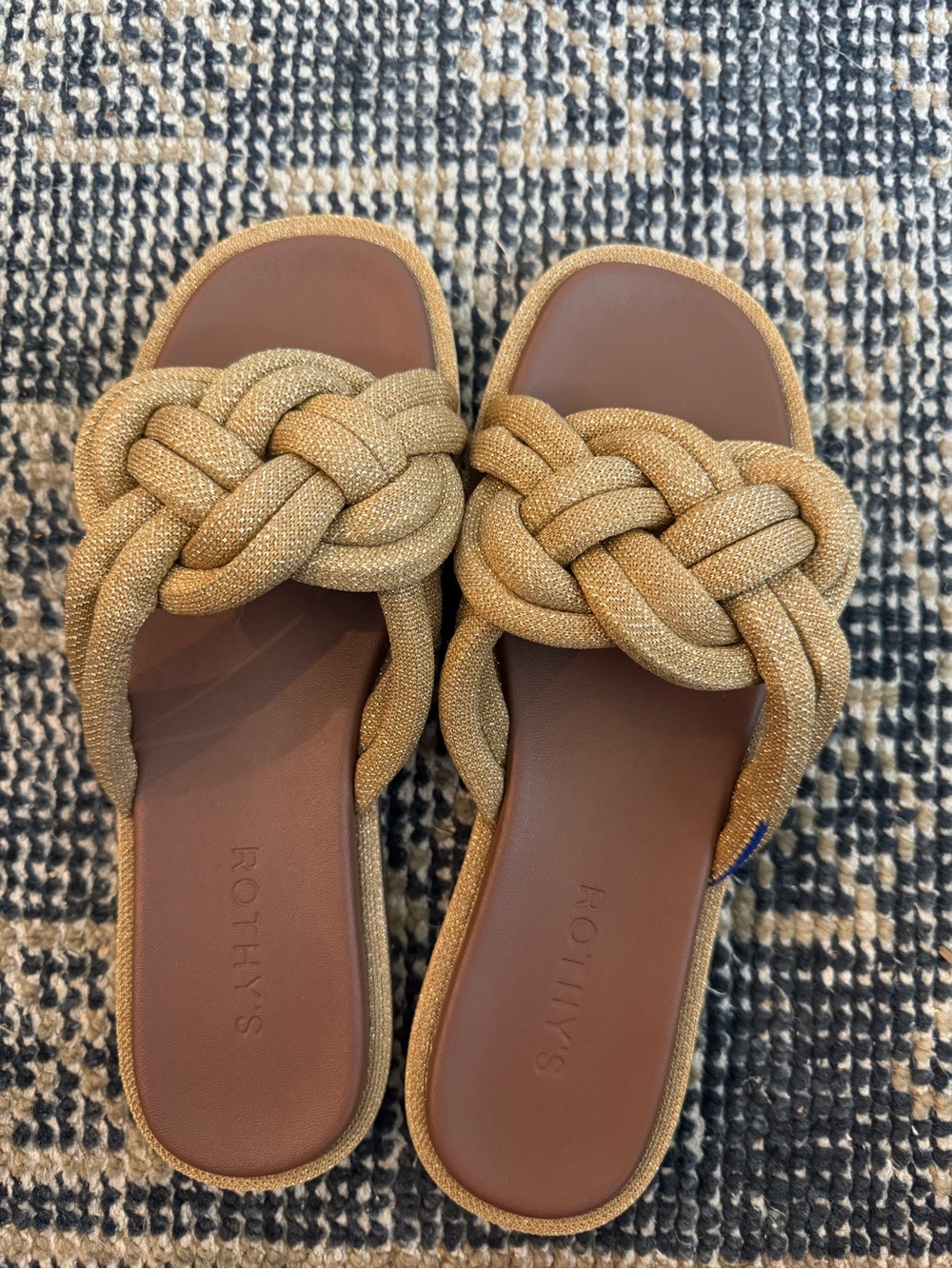 Rothy’s Summer Slide Sandal in Golden Sun size 7.5